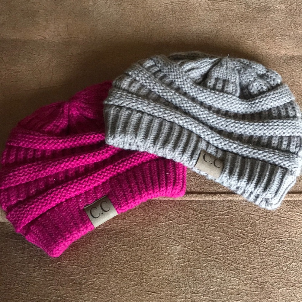 Beanies, selling both together for $20